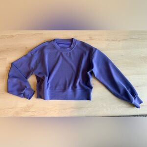 Lululemon Softstreme Perfectly Oversized Cropped Crew size 4